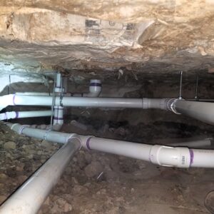 Underslab tunneling by plumbers