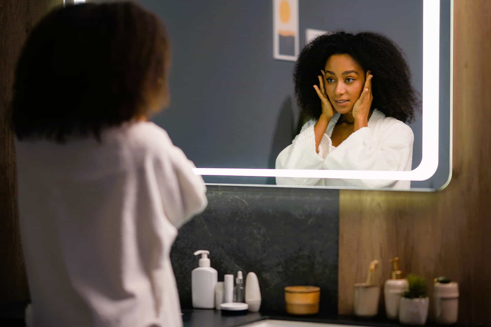 Bathroom vanity mirror